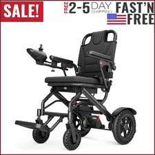 Lightweight 38Lb Foldable Electric Wheelchair Intelligent 300Lb All Terrain FDA