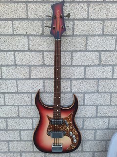 Very rare colour vintage Egmond Flash bass