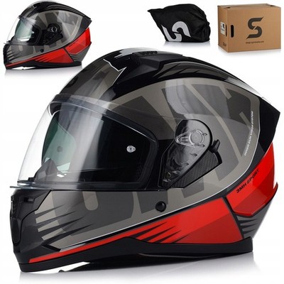 Motorradhelm Integralhelm | SKA-P 3MHA | Integral Helm mit Sonnenblende S-XL