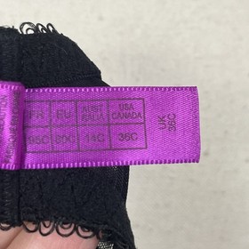 L&rsquo;Agent by Agent Provocateur Clementina Plunge black yellow & pink bra, 36C.