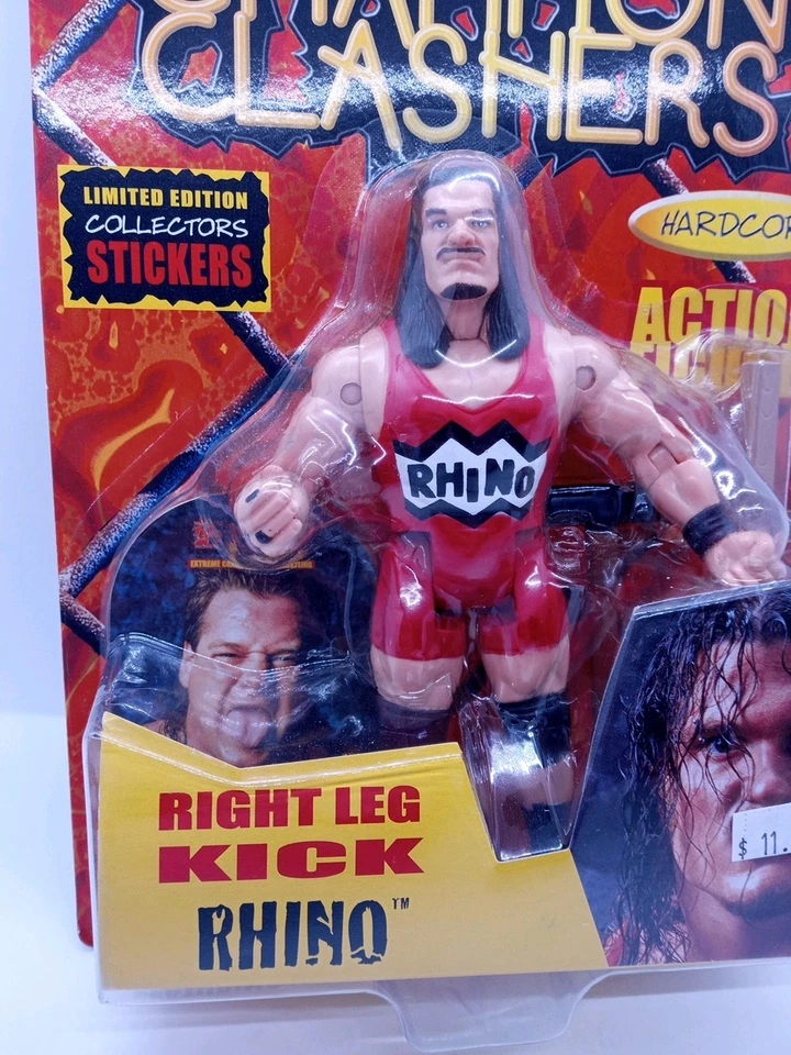 Rhino Right Leg Kick | ECW Champion Clashers | OSFTM 2000 | Factory Sealed NIP - Image 2 of 3