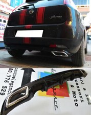 FIAT PUNTO / PUNTO EVO Diffusor Unter Stoßstange Ovaler Endrohr Diffusor ABS