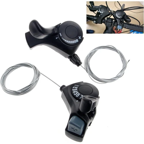 2 STCK. 3x7 21 Gang MTB Mountain Road Fahrrad Schaltuhr Fahrrad Daumengang Schaltset USA - Bild 5 von 12