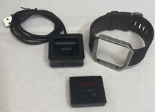 Fitbit Blaze FB502 Fitness Activity Tracker Large Black Band With Charger