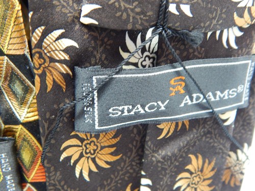 NWT Lot of 4 ~ 100% Silk STACY ADAMS Men's Ties Business Classic Cocktail -EF865 - Picture 4 of 7
