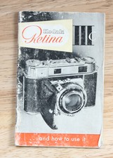 KODAK RETINA IIIC SMALL INSTRUCTION BOOK/202658