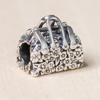 New Authentic Pandora Charm Disney, Mary Poppins’ Bag 797506 Bead W Suede  Pouch