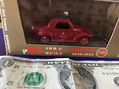 Brumm Serie Oro R24 Fiat Topolino 500C 1949 Red 1:43 Scale Model B358