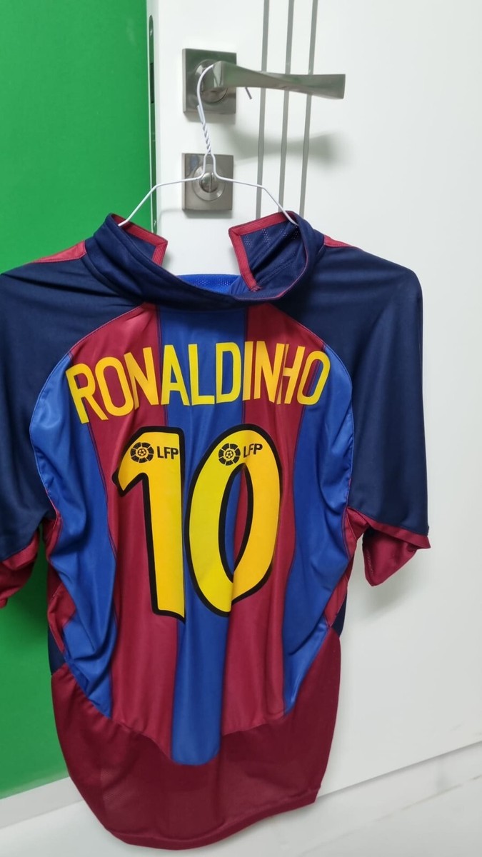 FC Barcelona Jersey 2003/2004 size XL - Ronaldinho Shirt | eBay