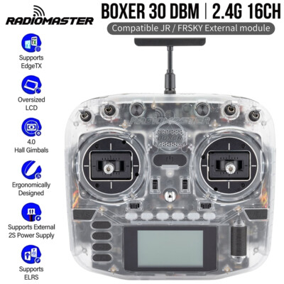 RadioMaster Boxer Transmitter 2.4G 16CH ELRS 4.0 Hall Gimbals Remote Control