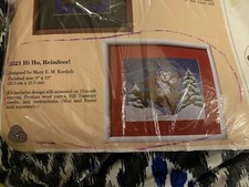 Creative Circle Needlepoint Hi Ho Reindeer Kit 2521 NEW SEALED
