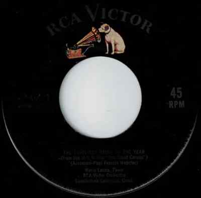 Mario Lanza Be My Love / The Loviest Night Of The Year Vinyl Single 7inch