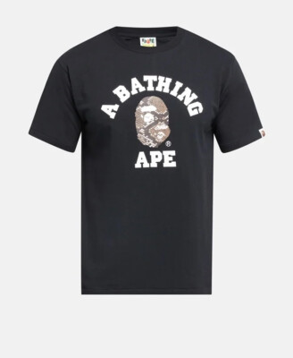 Mens Tshirt Bape Multi Camo College Tee Bape Snake College Tee