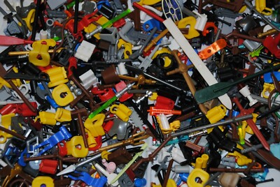 LEGO  100x Zubehör für Figuren Minifiguren City Star Wars Ninjago Schwert Waffen