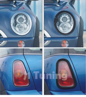 MINI Cooper MK1 02-06 R52S/R53S Headlight+Taillight Surround Rim-Gloss Black - Image 1 of 4