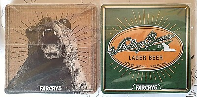 Far Cry 5---Untersetzer/Bierdeckel/Coasters---2er Set---TOP---Rar!