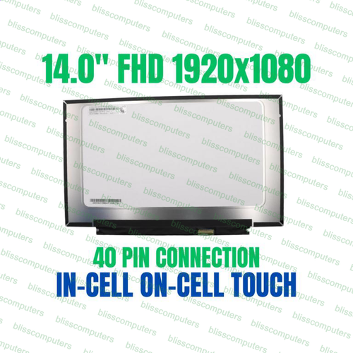 Écran Tactile LCD 14" 1920x1080 - Référence N140HCN-EA1 Rev.C7 - Connecteur 40 Pins - Neuf 1 An Garantie
