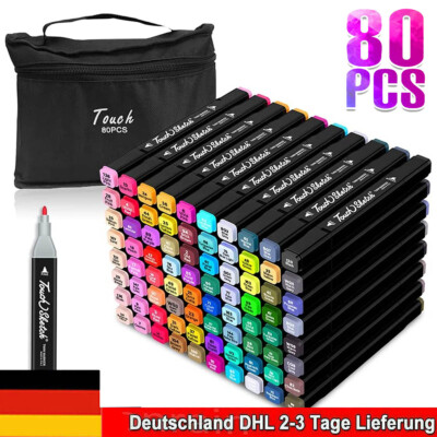 80 Farben  Marker Set permanent Für DIY Graffiti Steine Papier
