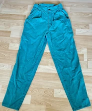 GITANO -Vintage Green High-Waist Adjust Back Buckle Side-Pockets Pant Sz  (0125)