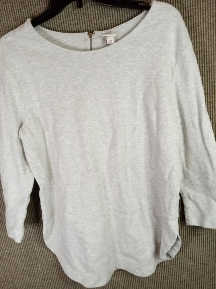Merona Quarter Zip Women's Pullover Sweatshirt Size Large.T19d - Image 2 of 4