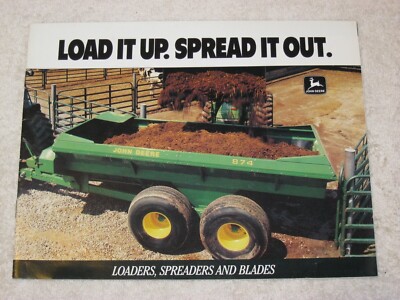 1991 JOHN DEERE LOAD IT UP SPREAD IT OUT, LOADERS, SPREADERS 20 PAGE BROCHURE