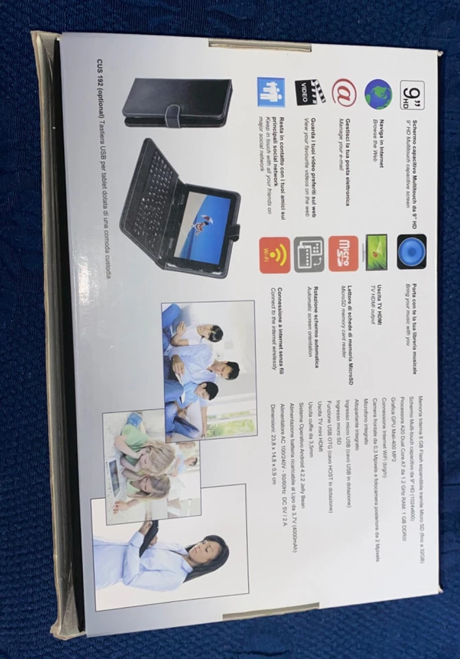 Tablet Majestic TouchTab 392, colore bianco - Immagine 2 di 3