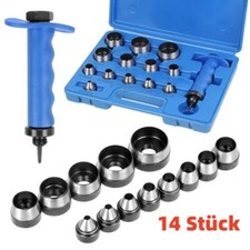 14 Stück Locheisen Satz Henkellocheisen Set Loch stanzen 5-35 mm Folie Gummi
