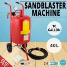 Sand Blaster10gal Pot Sandblaster 125psi Pressure Sand Blasting Complete Kit New