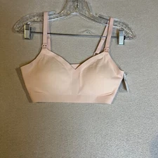 Old Navy Active Pink Removable Pad Light Support Strappy V-Neck Sports Bra M