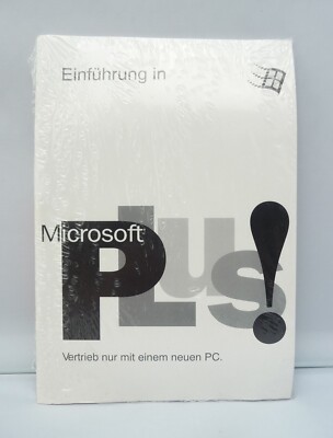 Microsoft Plus! 95 - Begleitprodukt für Windows 95 -NEU- Rarität