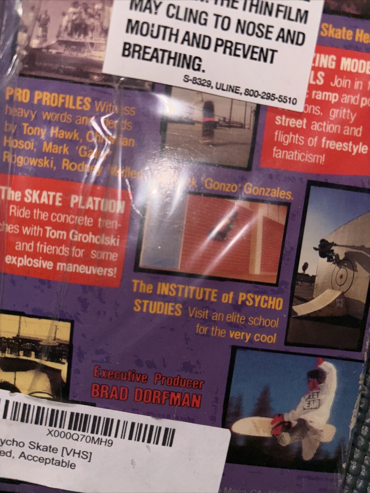Psycho Skate (VHS, 1988) Gator Hawk Hosoi Mullen Gonz vintage