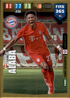 Panini Fifa 365 2020 Karten Cards 173 - David Alaba - Fans Favourite