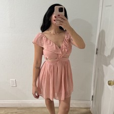 Keepsake The Label Lost Without You Dress Size 2 Xs Pink Blush