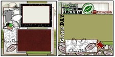 Football - PRINTED Scrapbook Layout Pages - OliviasPieces