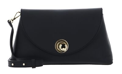 COCCINELLE Handbag Double Grainy Leather Schultertasche Noir / Cognac