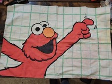 Vintage Sesame Street Pillow Case 1997 Elmo Big Bird Ernie