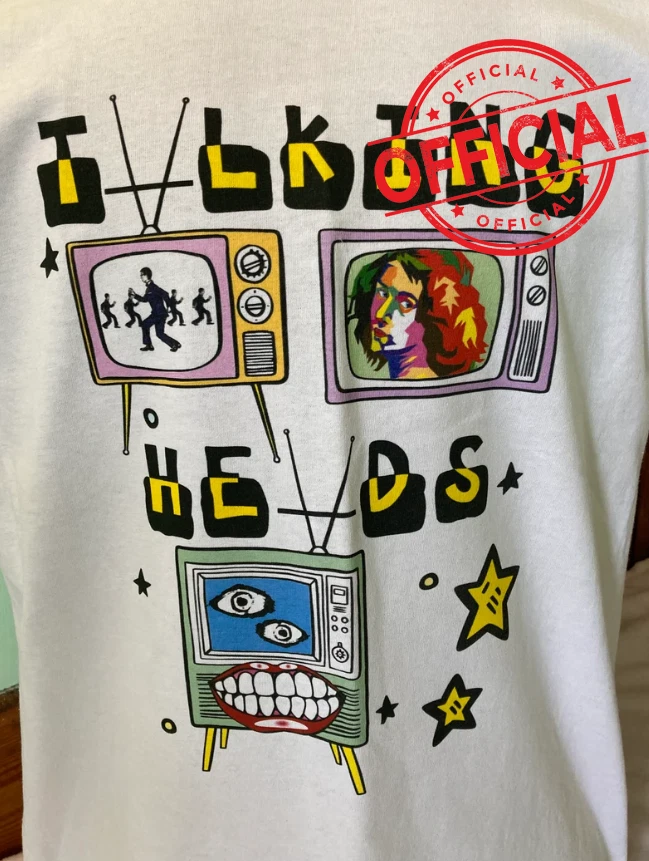 Vintage talking hotsell heads shirt