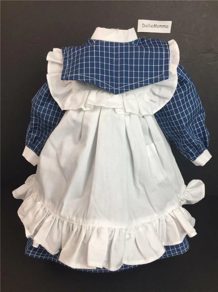 American Girl Samantha Play Outfit~Dress~Pinafore~Hair Ribbon~Pleasant Company - Image 4 of 4