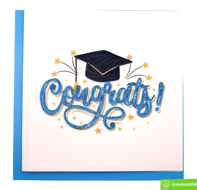 Graduation Glory Quilling Greeting Card - Unique Dedicated Handmade Art | eBay Graduation Glory Quilling Greeting Card - Unique Dedicated Handmade Art | eBay