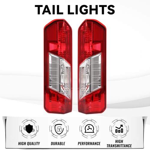 HECASA Pair Tail Light Compatible with 2015-2022 Ford Transit 150 250 350 350... - Picture 3 of 9