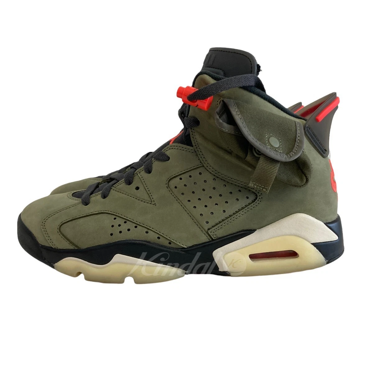 Nike Air Jordan 6 Retro Cactus Jack Olive CN1084-200 Size US 9 without Box