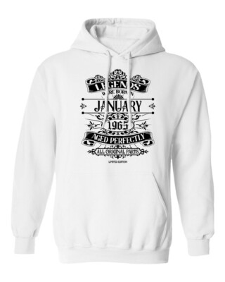 January 1965 Born Legends Tee - Funny Birthday Gift Unisex Crewneck Sweatshirt