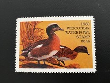 ICOLLECTZONE  US 1980Wisconsin WI3 Duck Stamp VF NH