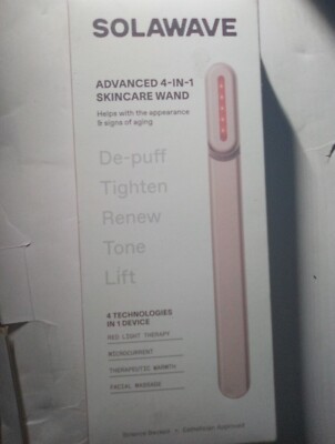 Solawave RADIANT RENEWAL 4-in-1 Skincare Wand (rose gold)  NIB  NEW