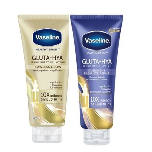 Vaseline UV Lotion Flawless glow + Overnight Radiance Lotion 300ml+300ml