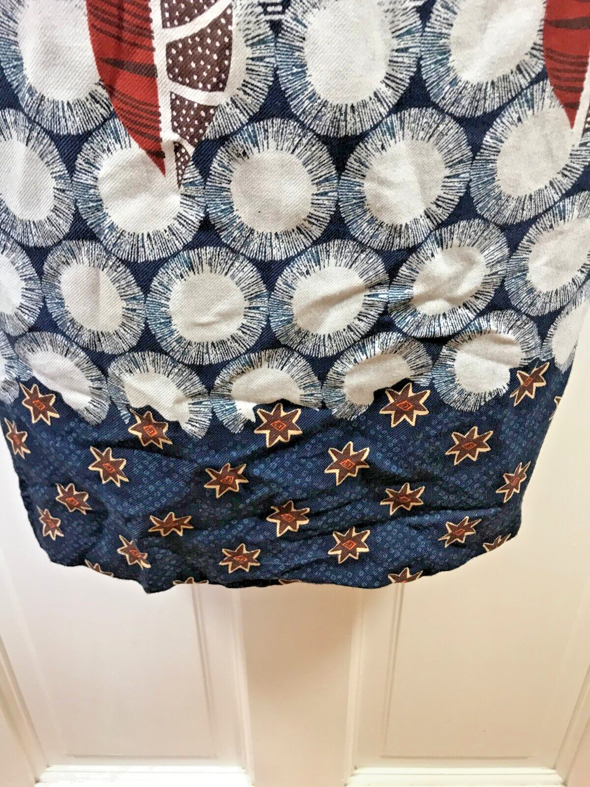 White Stuff Blue Patterned Tunic Style Lined Dres… - image 6