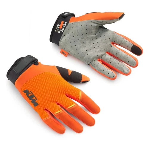 KTM Pounce Orange and Gray MX Off Road Gloves Men's Sizes SM/8 - 2XL/12