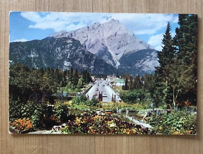 Postcard - Banff and Cascade Mountains Alberta Canada