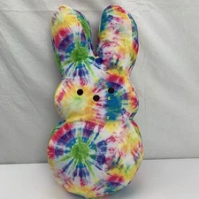 Peeps 18" Plush Rabbit Tie Dye Stuffed Easter Candy Toy