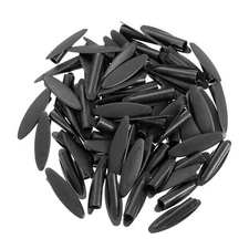 60Pcs 9mm Plastic Pocket Hole Plugs Slant Hole Caps for Wood Working, Black